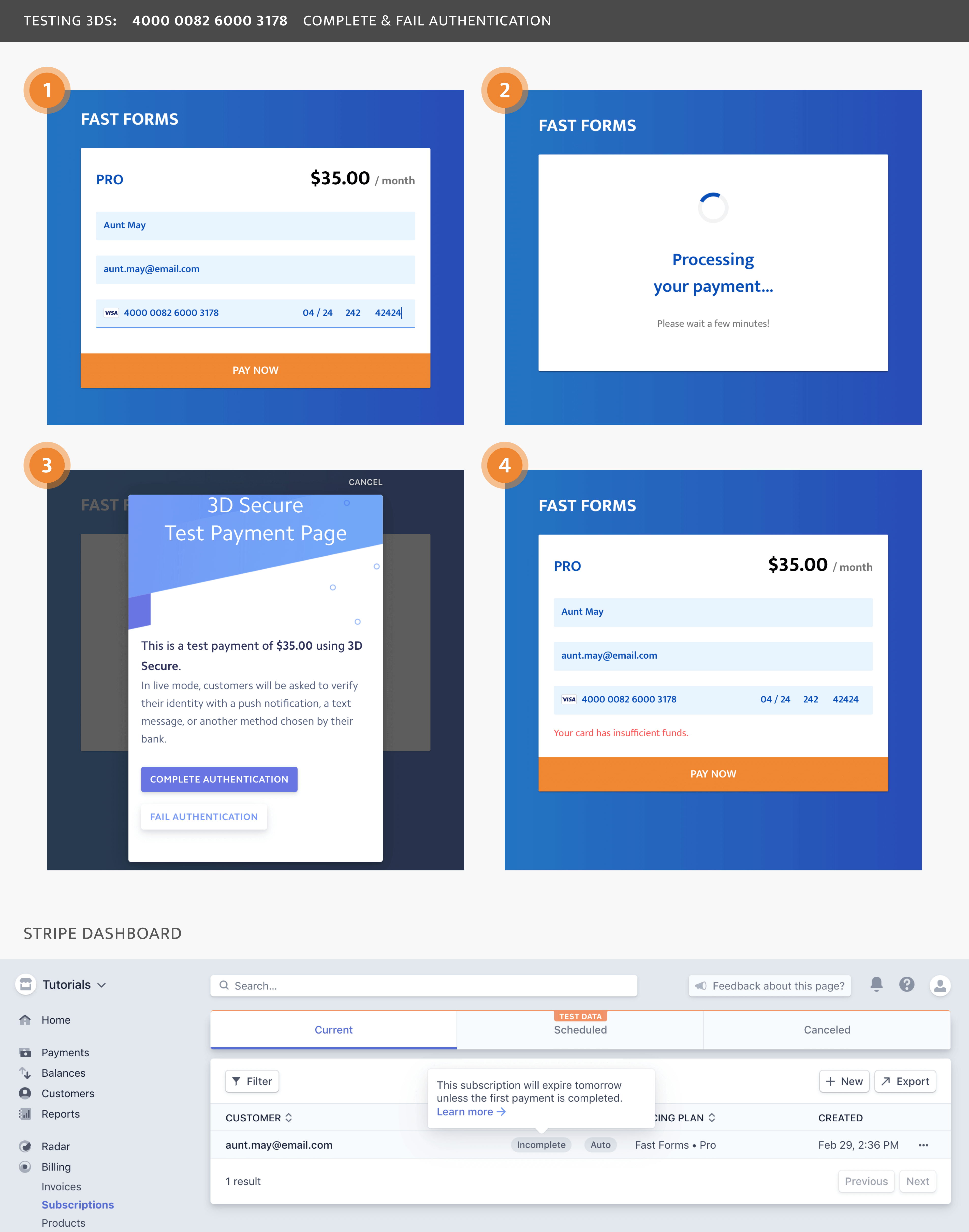 Test SCA Setup -- Case 3